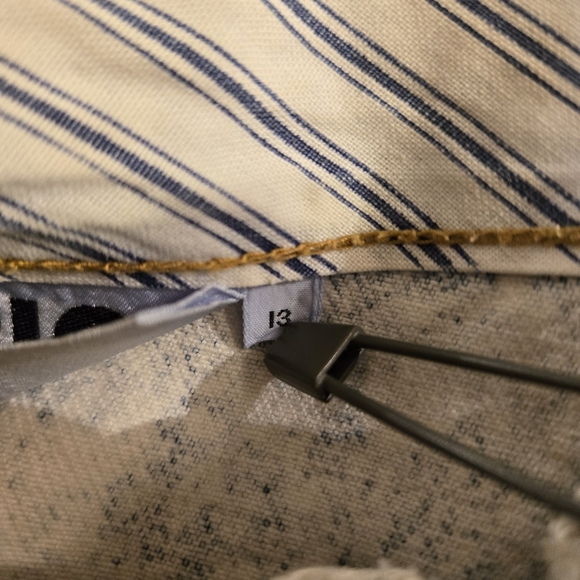 Vintage 80s Women's Acid Wash Bareback High Waist Jeans Sz 13 Hiphop Punk Grunge - Picture 16 of 16